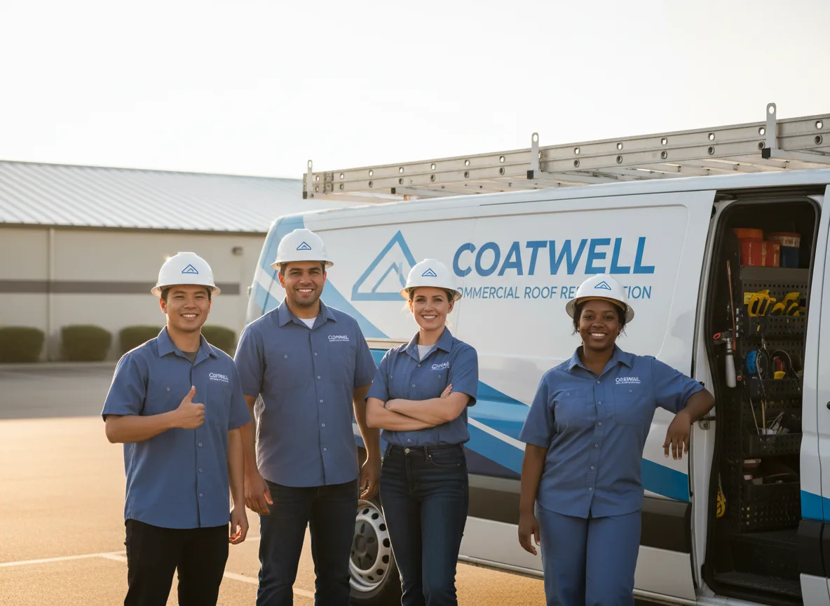 Commercial roof coating company in Forestville, WI