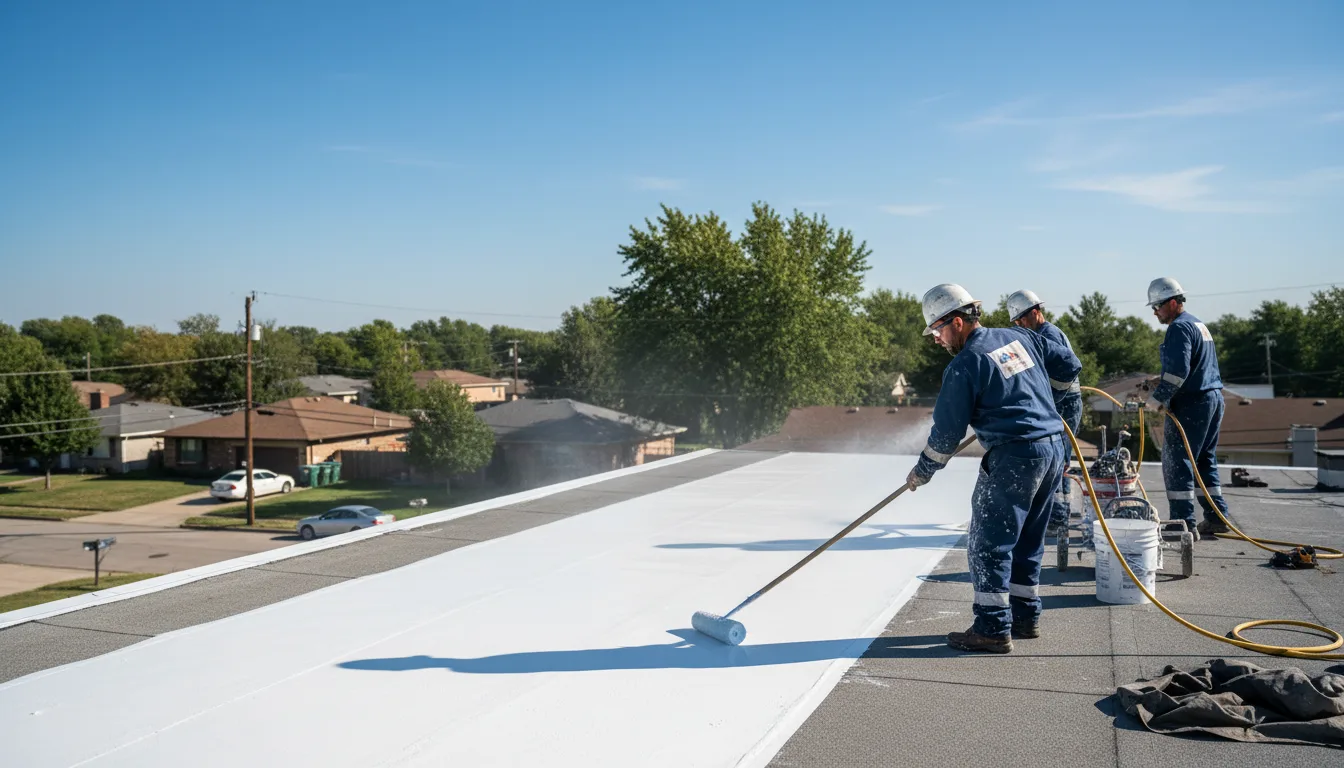 Commercial roof coating in Forestville, WI near me